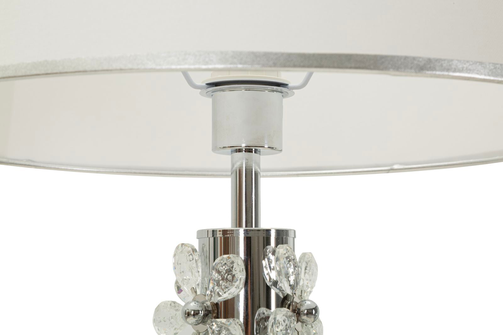 Tafellamp Flower Table Lamp Silver Ø 35×74 cm