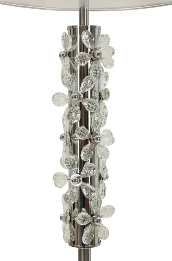 Tafellamp Flower Table Lamp Silver Ø 35×74 cm