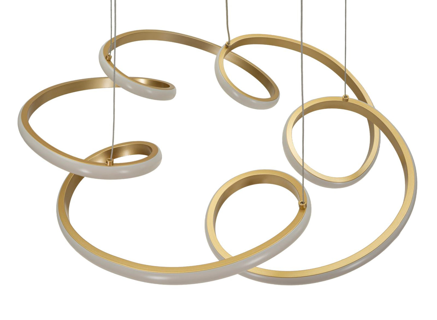 Plafondlamp Glovy Led Ceiling Lamp Gold Ø 55×120 cm