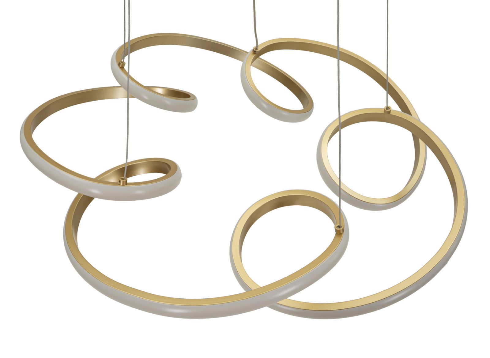 Plafondlamp Glovy Led Ceiling Lamp Gold Ø 55×120 cm