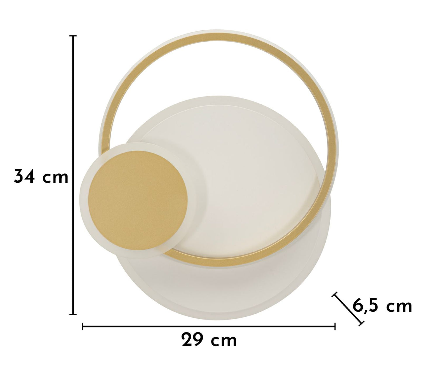 Wandlamp Led Wall Lamp Dish 29×6,5×34 cm