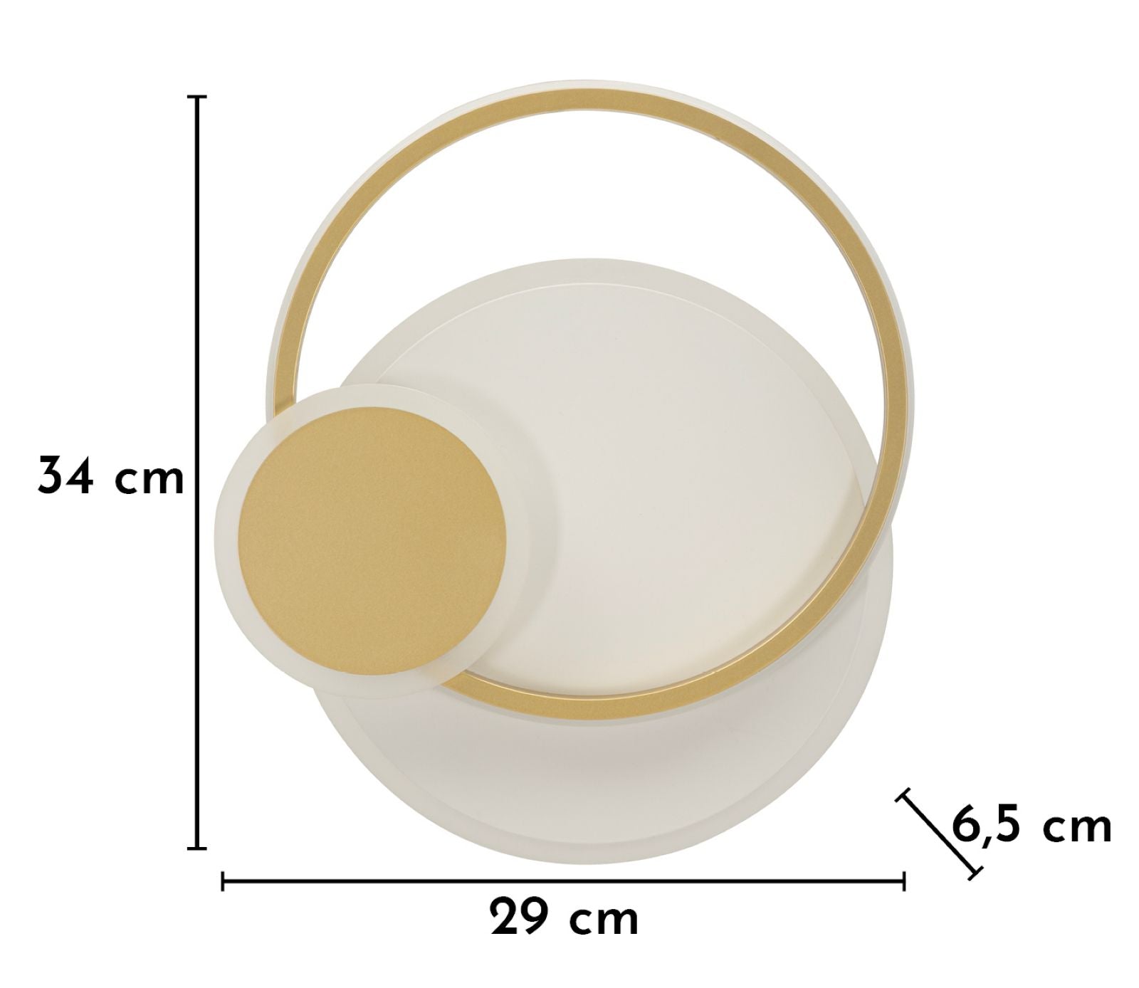 Wandlamp Led Wall Lamp Dish 29×6,5×34 cm