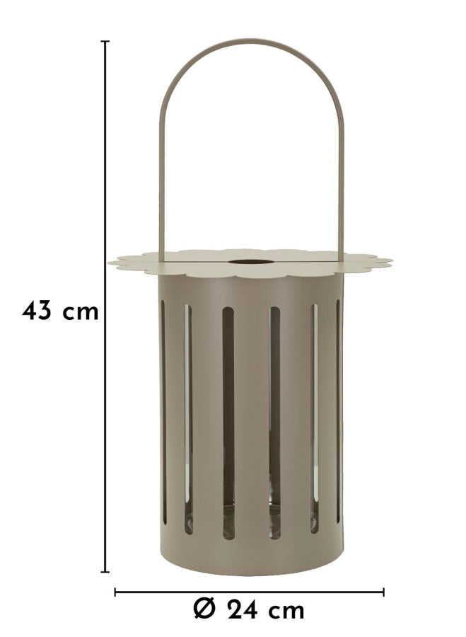 Lantaarn Saturn Lantern Dove Grey Ø 24×43 cm