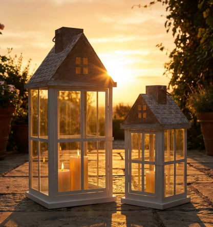 Lantaarn Home Lantern Set 2 Pcs 24,5×24,5×55 cm