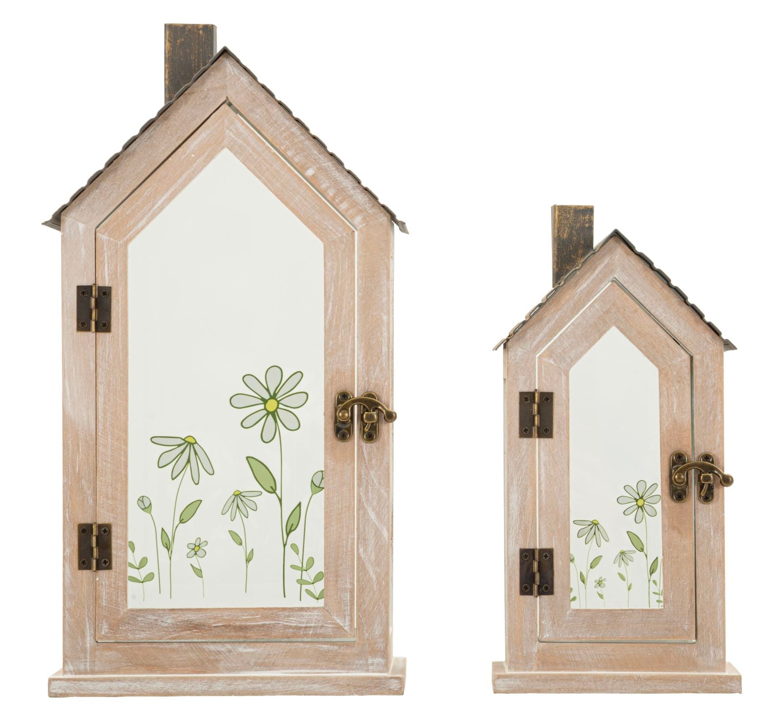 Lantaarn Flower Lantern Set 2 Pcs 18×13×36 cm