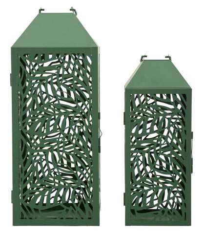 Lantaarn Carving Lantern Set 2 Pcs 17,8×17,8×44 cm