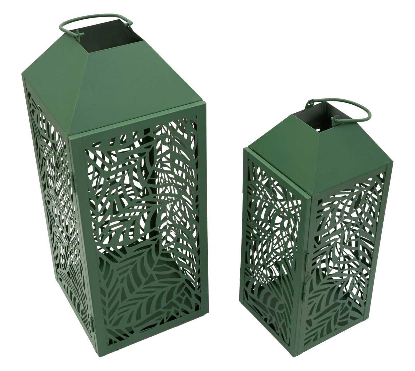 Lantaarn Carving Lantern Set 2 Pcs 17,8×17,8×44 cm