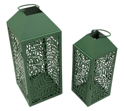 Lantaarn Carving Lantern Set 2 Pcs 17,8×17,8×44 cm