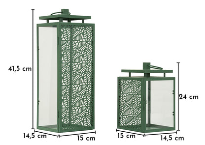 Lantaarn Hall Lantern Set 2 Pcs 15×14,5×41,5 cm