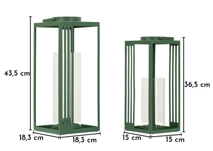Lantaarn Linee Lantern Set 2 Pcs 18,3×18,3×43,5 cm