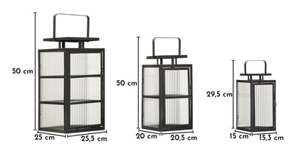 Lantaarn Andromeda Lantern Set 3 Pcs 25,5×25×50 cm