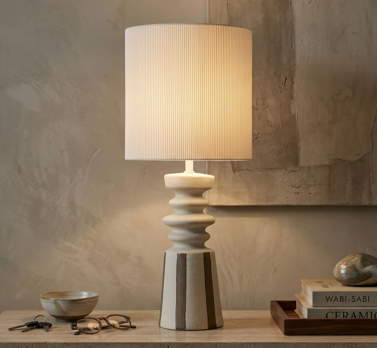 Tafellamp Tribal Table Lamp Ø 26,5×67 cm