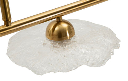 Plafondlamp Emily 3 Light Ceiling Lamp Trasparent Glass 100×24×18 cm