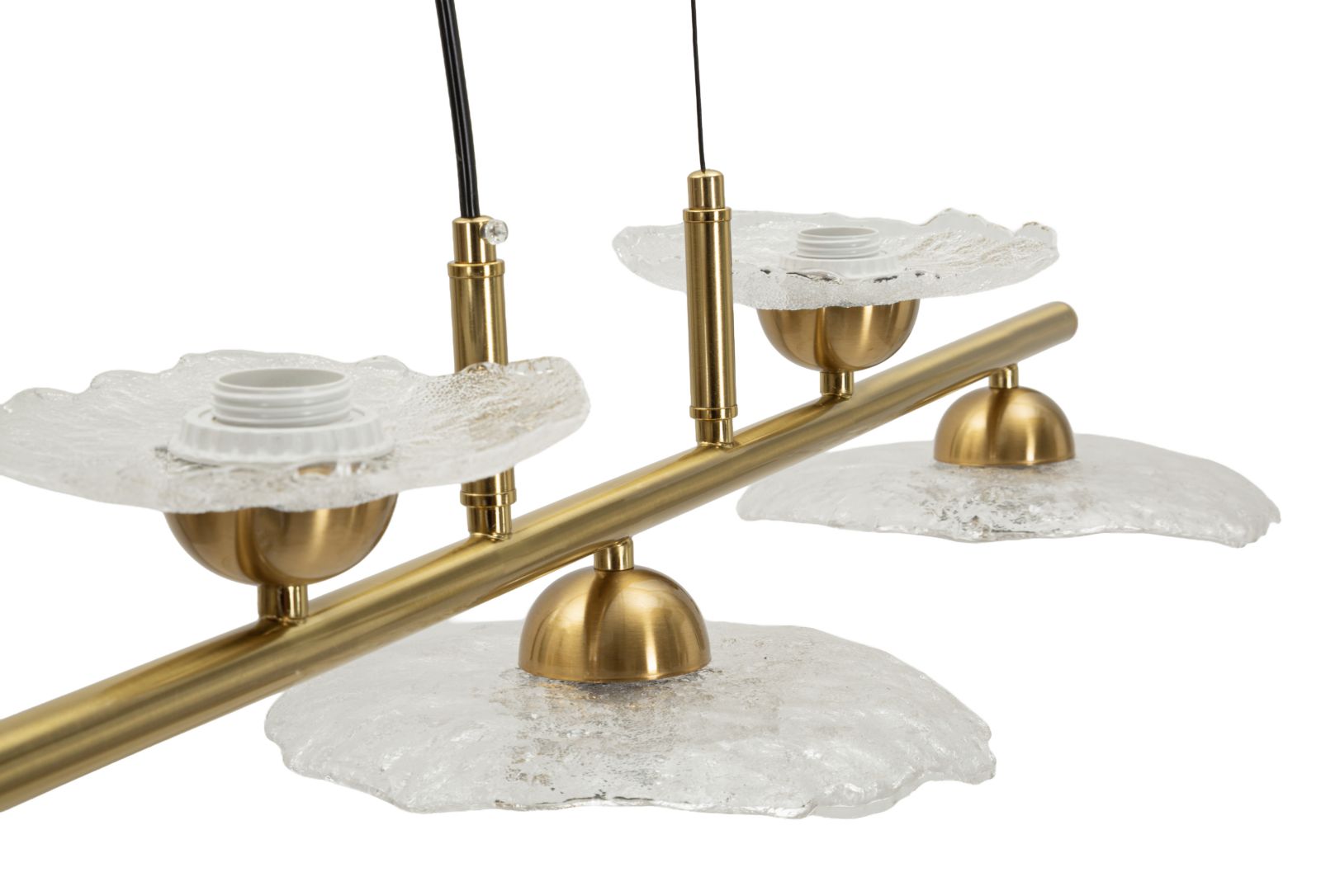 Plafondlamp Emily 5 Light Ceiling Lamp Trasparent Glass 100×24×18 cm