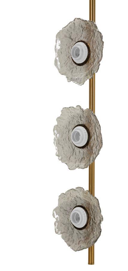 Plafondlamp Emily Vertical Ceiling Lamp Grey Glass 15×16×110 cm
