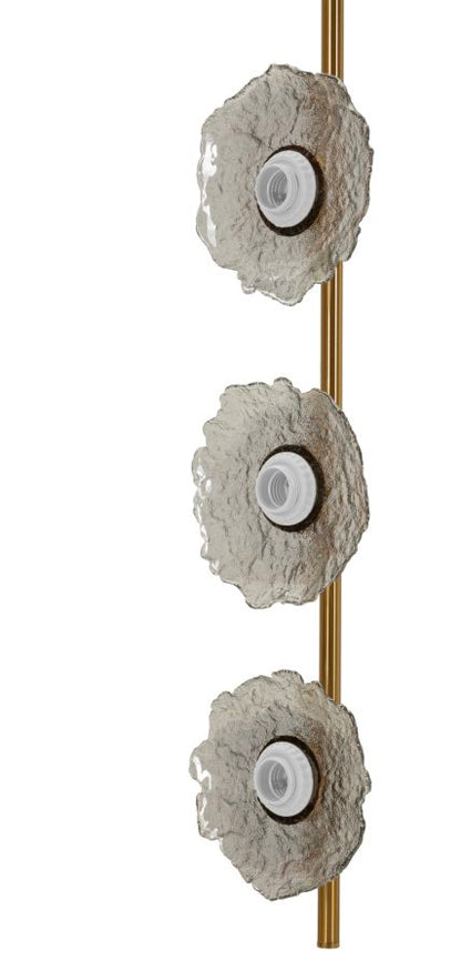 Plafondlamp Emily Vertical Ceiling Lamp Grey Glass 15×16×110 cm