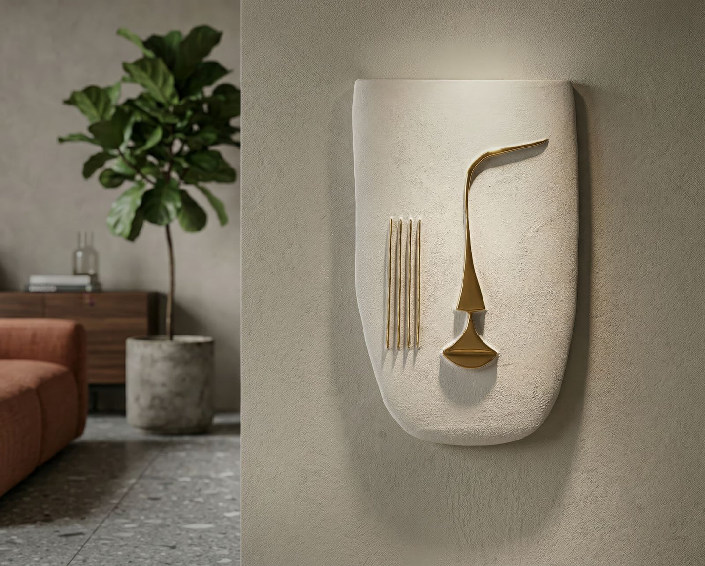 Wanddecoratie Mumbasa 25×6,5×39,5 cm