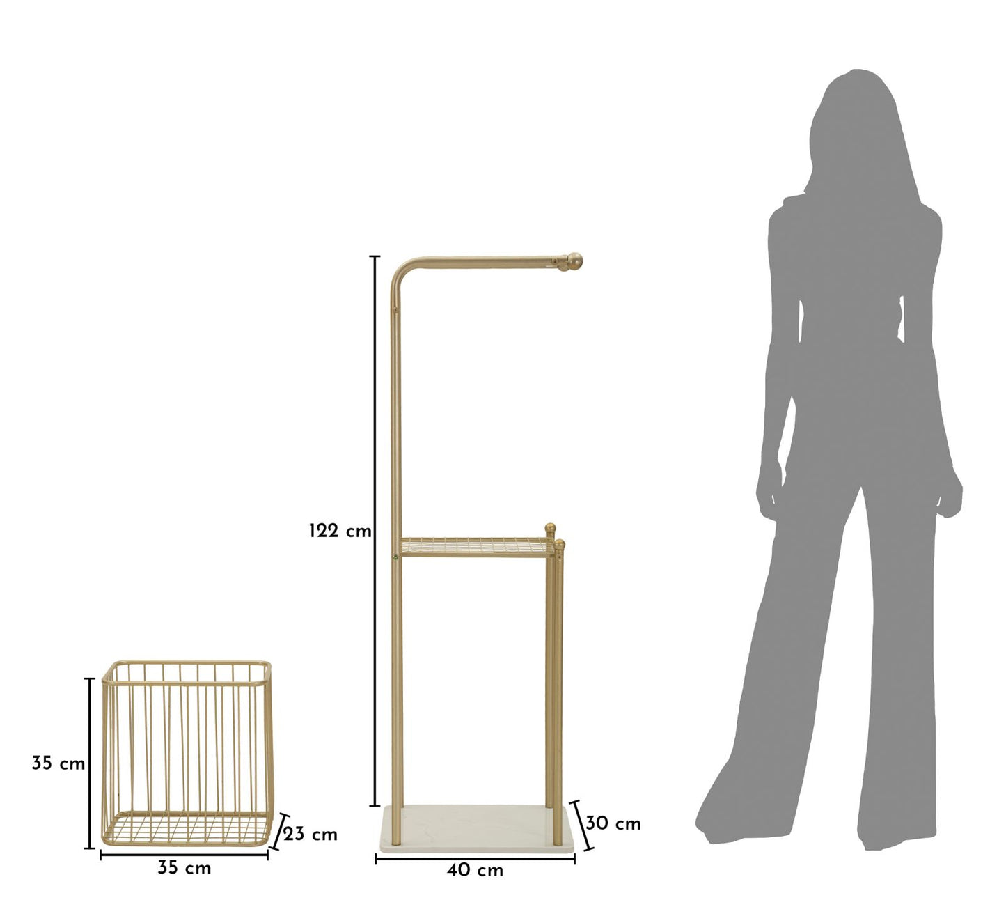 Handdoekhouder Root Towel Holder 40×30×122 cm