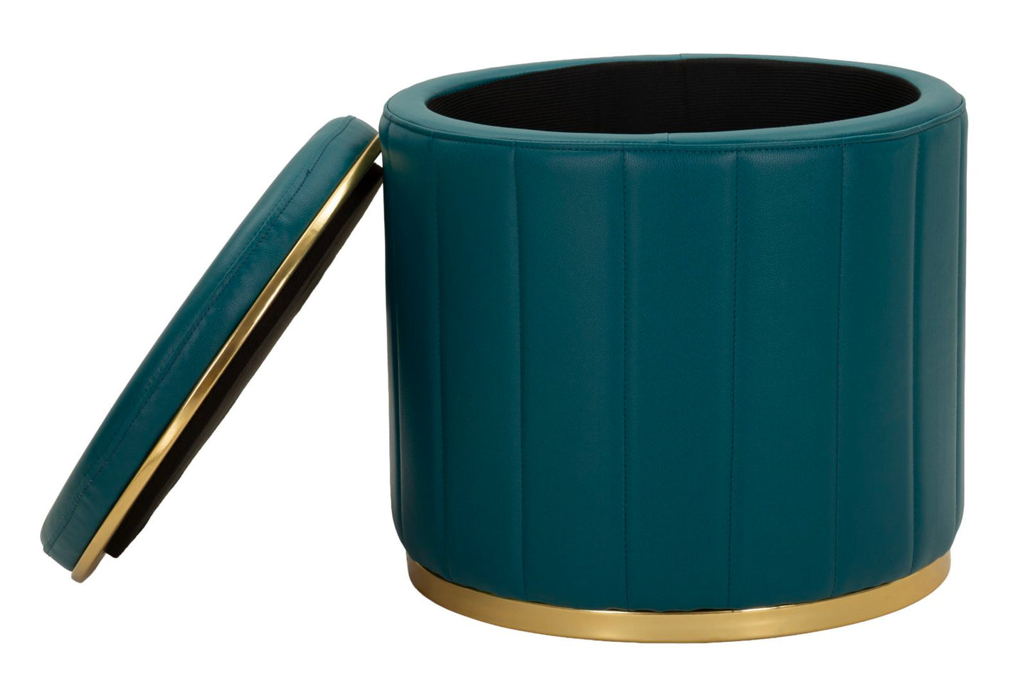 Poef London Pouf With Storage Tail Ø 46,5×44 cm