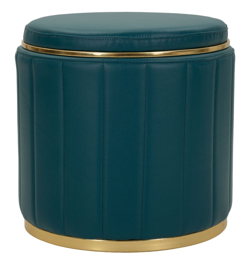 Poef London Pouf With Storage Tail Ø 46,5×44 cm