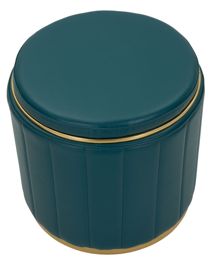 Poef London Pouf With Storage Tail Ø 46,5×44 cm