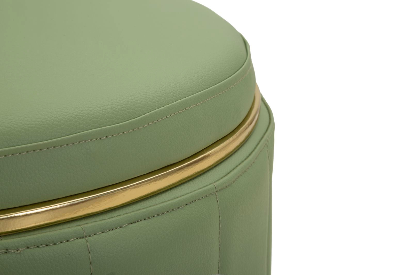 Poef London Pouf With Storage Green Ø 46,5×44 cm