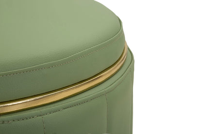 Poef London Pouf With Storage Green Ø 46,5×44 cm