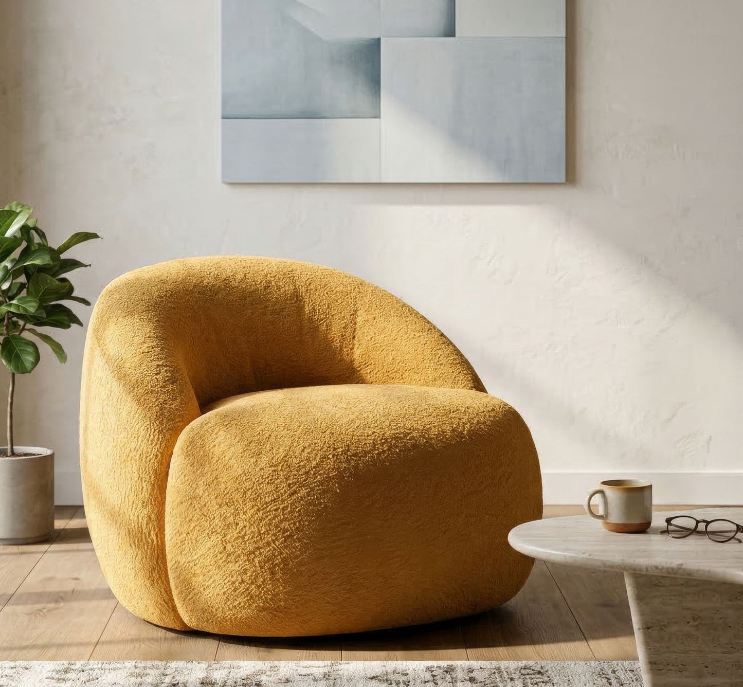 Fauteuil Ginevra Armchair Mustard 81×78×64 cm