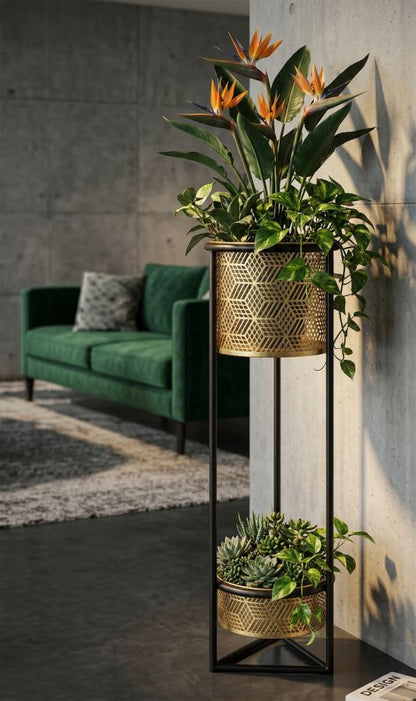 Bloemenhouder Flower Holder Doppio Ø 23×80 cm