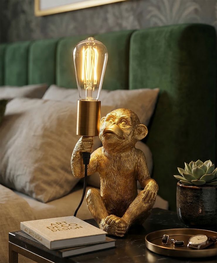 Tafellamp Monkey 17×14,5×25 cm