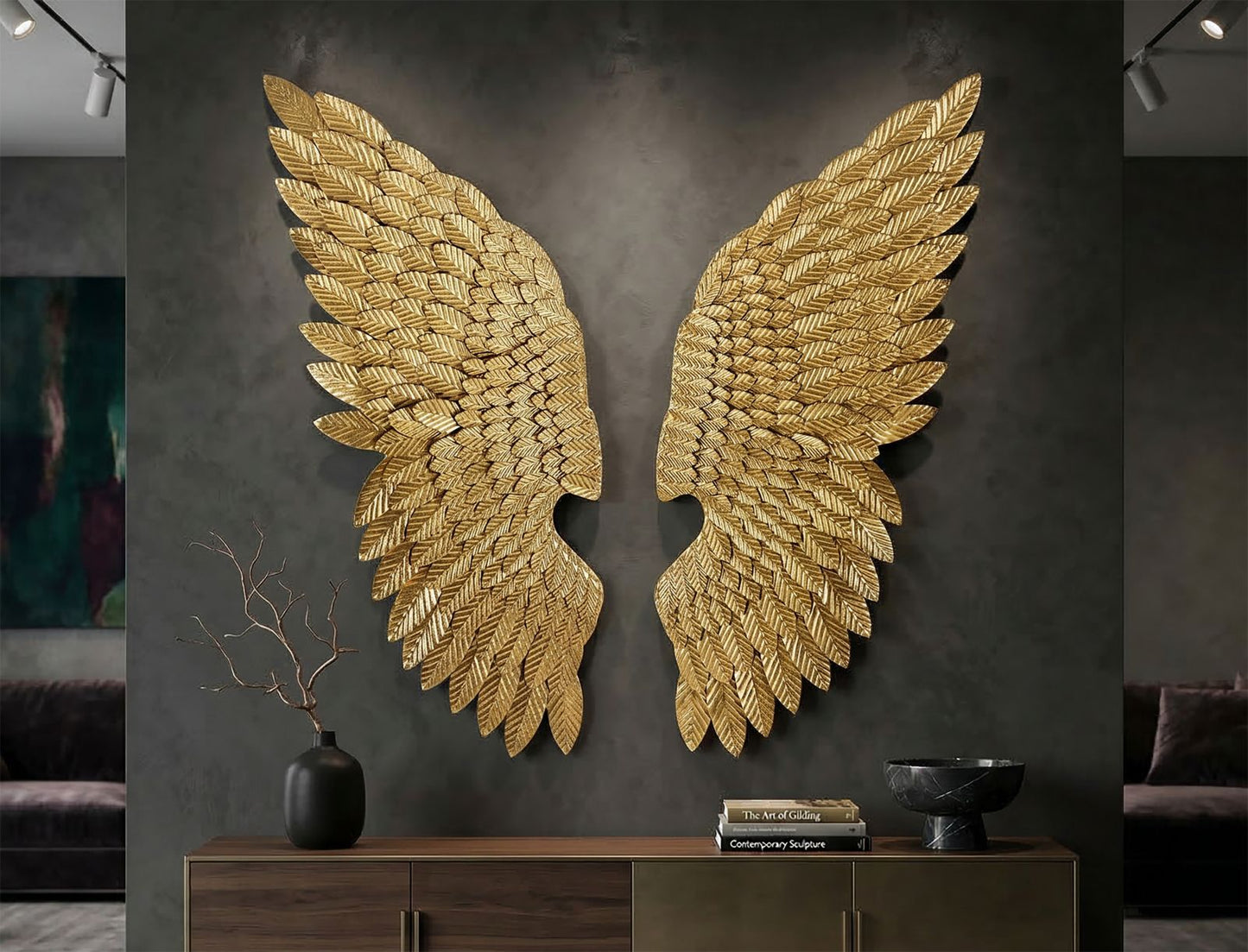 Wanddecoratie Ali Beauty Set 2 Pcs 37,5×3×100 cm