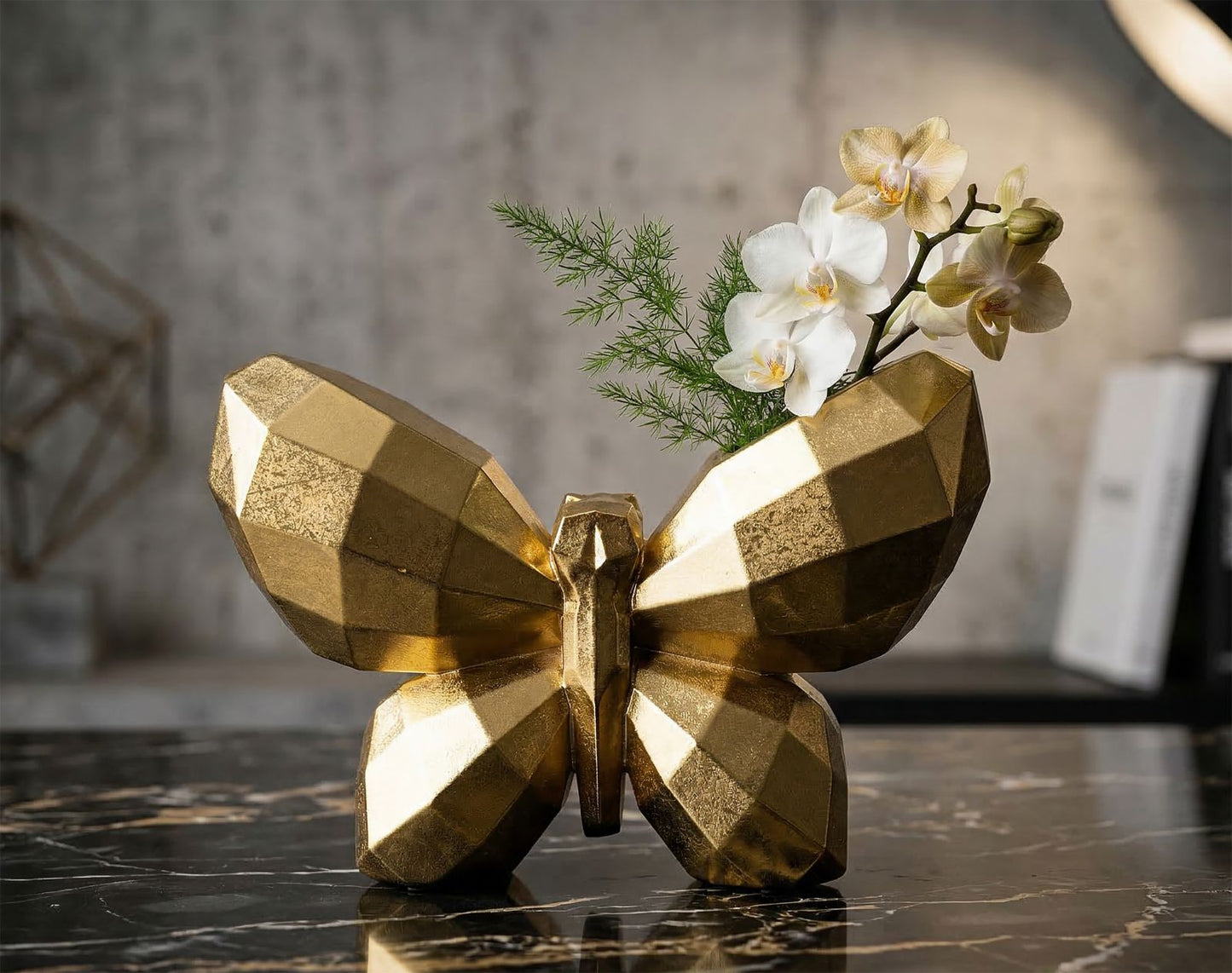 Vaas Butterfly Gold 22,5×8×15 cm