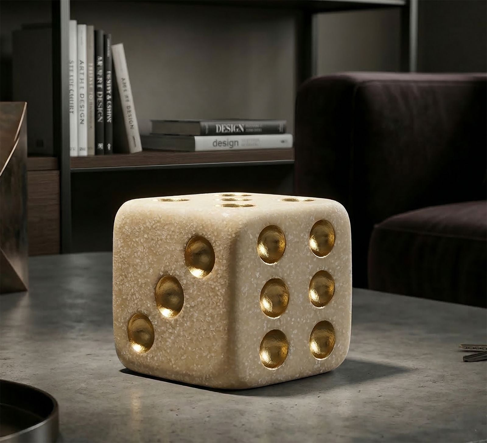 Decoratie Dice Quarzy 8×8×8 cm