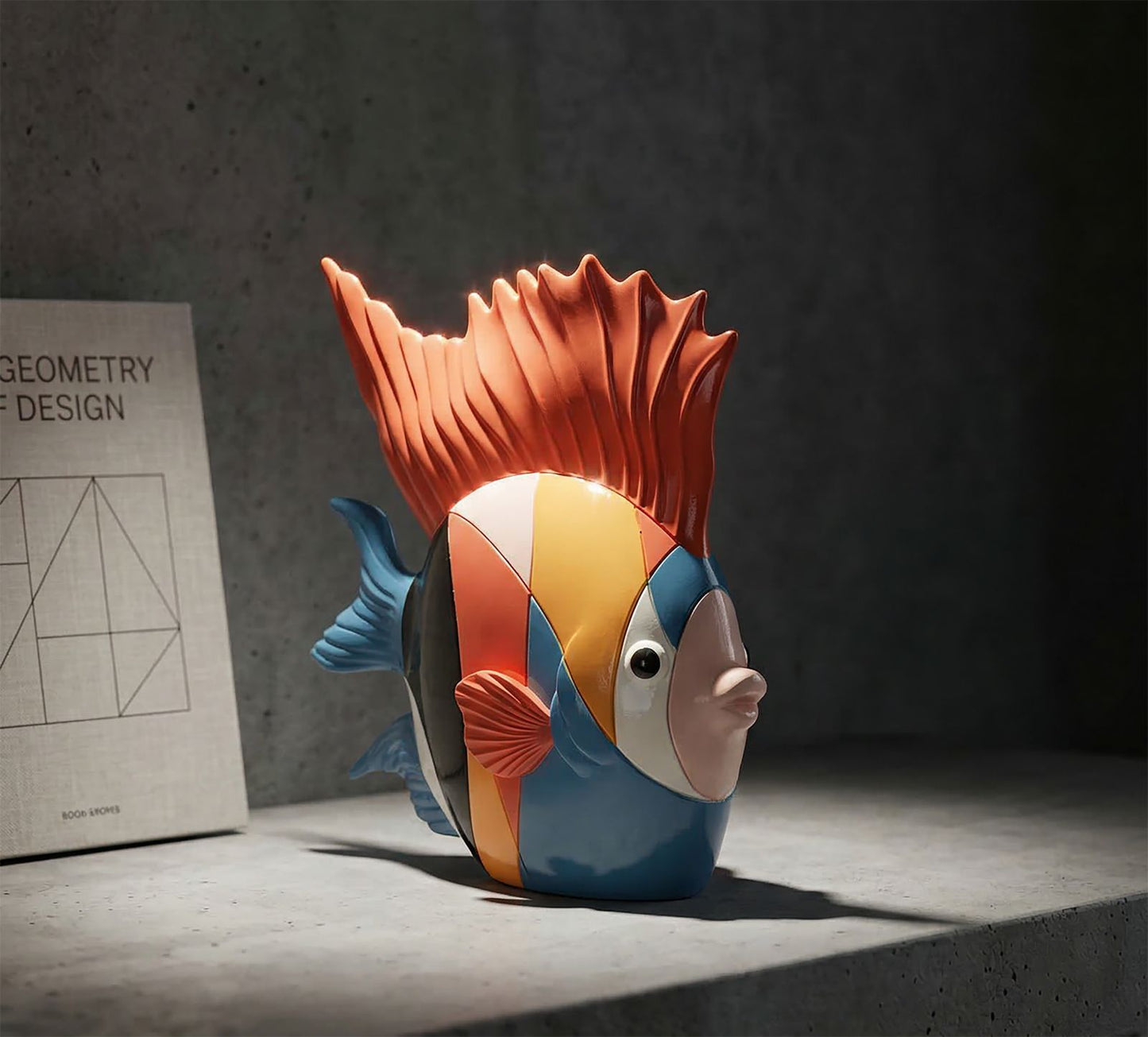 Decoratie Fish Rubic 28×8×25 cm