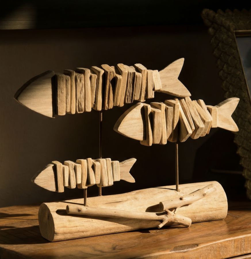 Decoratie Fish Nature 37×10×24 cm