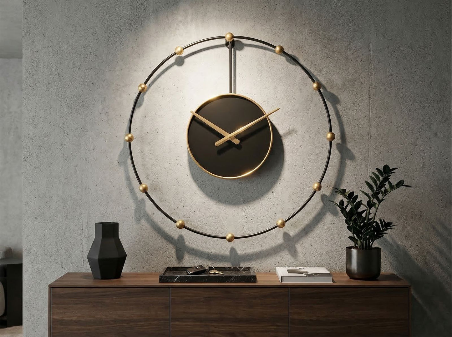 Wandklok Pearl Ø 61×4,5 cm