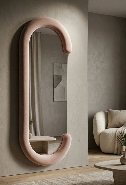 Spiegel Chantal Pink Velvet 60×7×160 cm