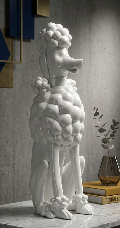 Decoratie Dog White 20×26×61 cm
