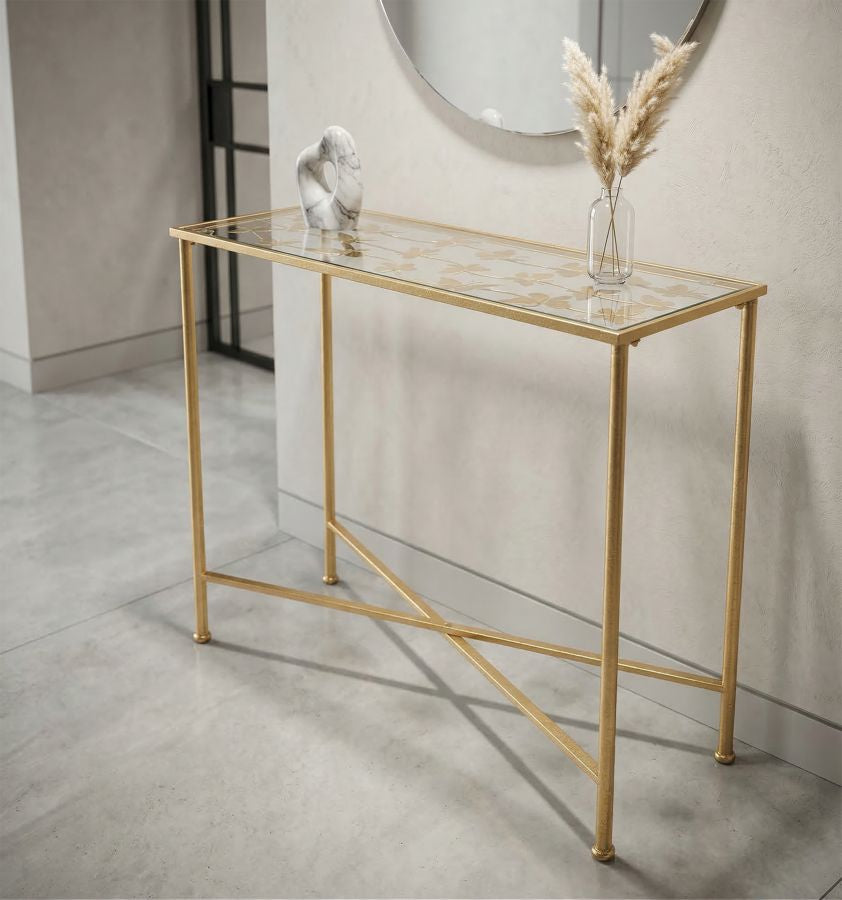 Consoletafel Butterflies Glass 100×35×80 cm