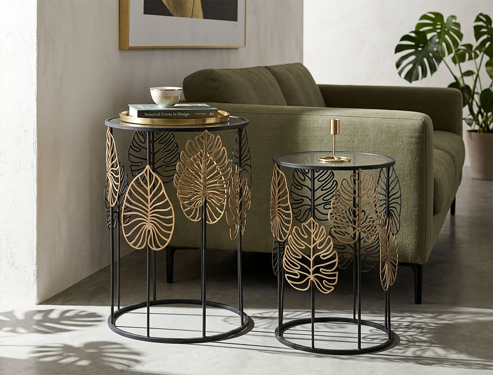 Tafel Foglie Glam Coppia Ø 38×55 cm