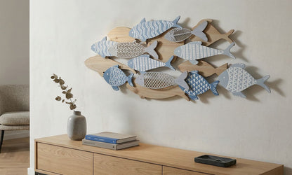 Wandpaneel Fish Sea 91×3×33,5 cm