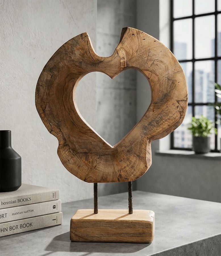 Decoratie Hasi Sculputre Teak 28×10×38 cm