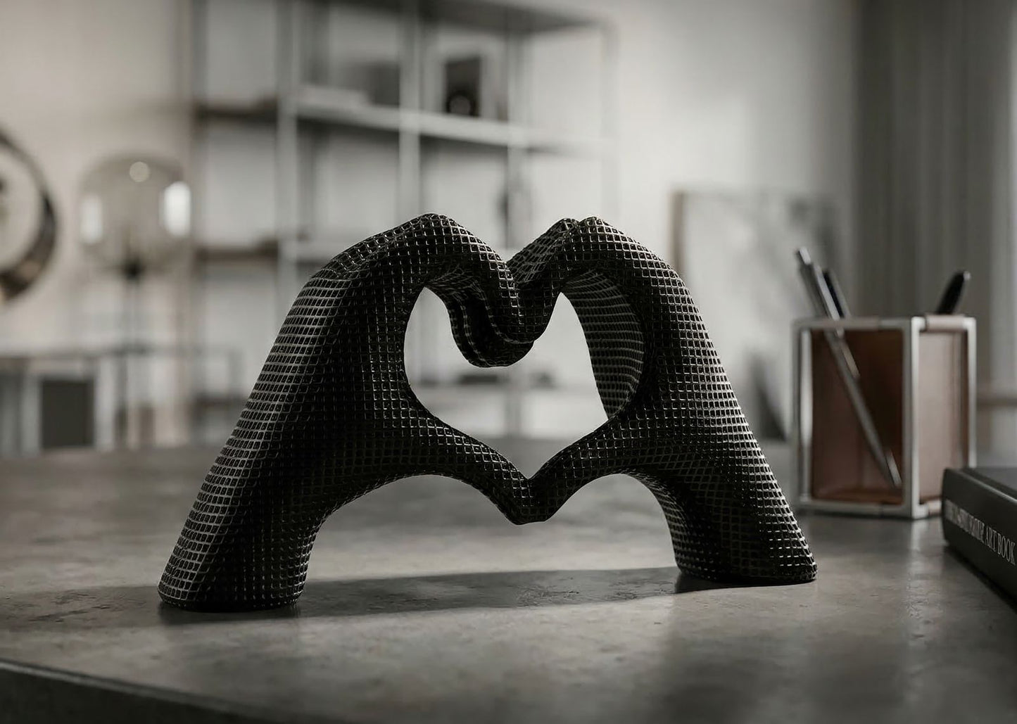 Decoratie Hands Lover Black 25×7,5×13,5 cm