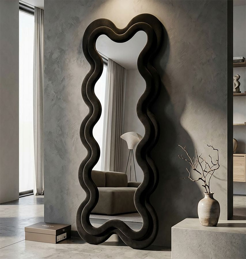 Spiegel Monica Black Wall Mirror Cm 58 4 160