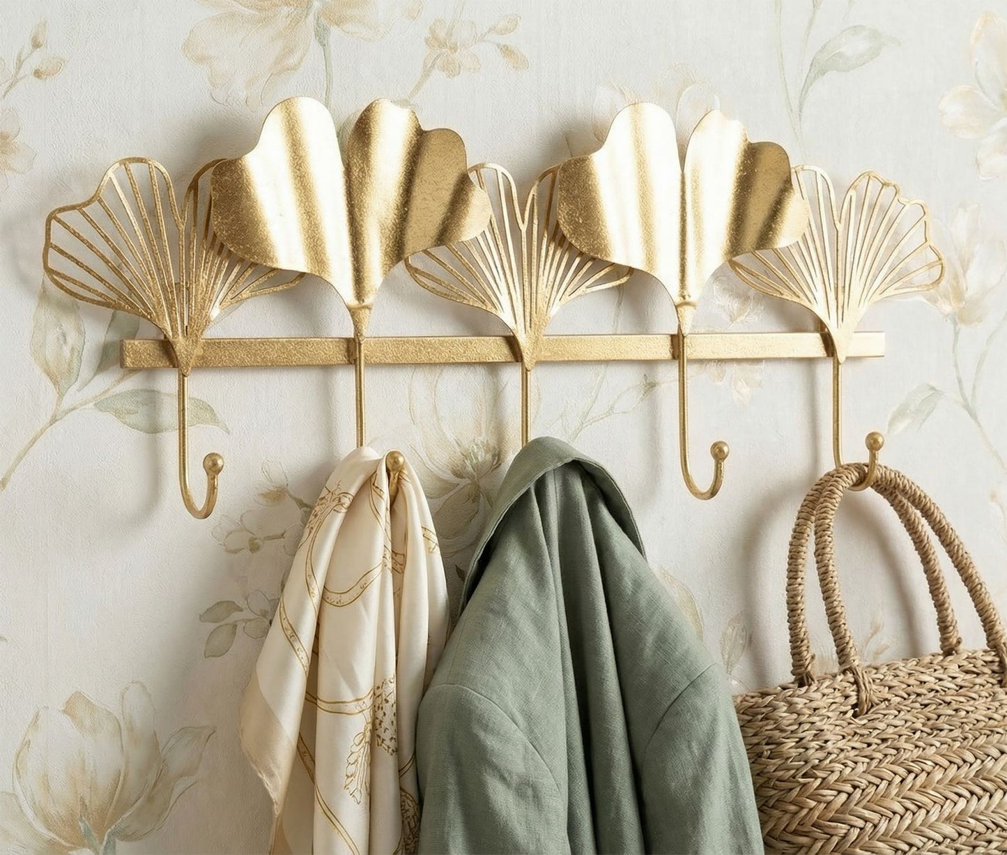 Wandkapstok Hanger 5 Leaves 49,5×6×26,3 cm