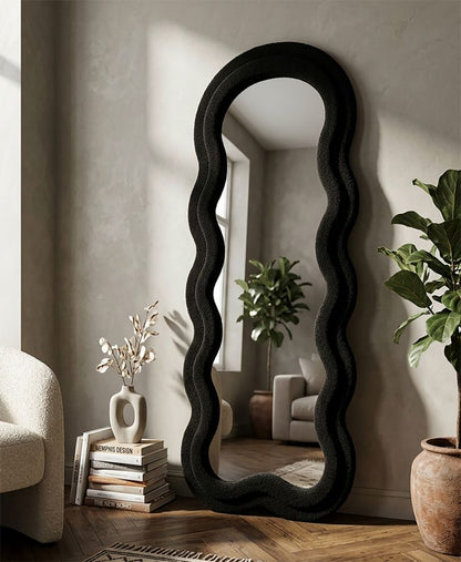 Spiegel Black Teddy Wall Mirror 60×4×160 cm