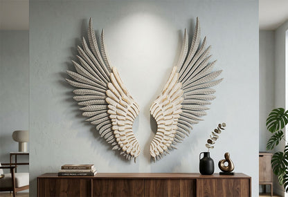 Wandpaneel Natural Wings Set 2 Pcs 43,8×2,5×104 cm