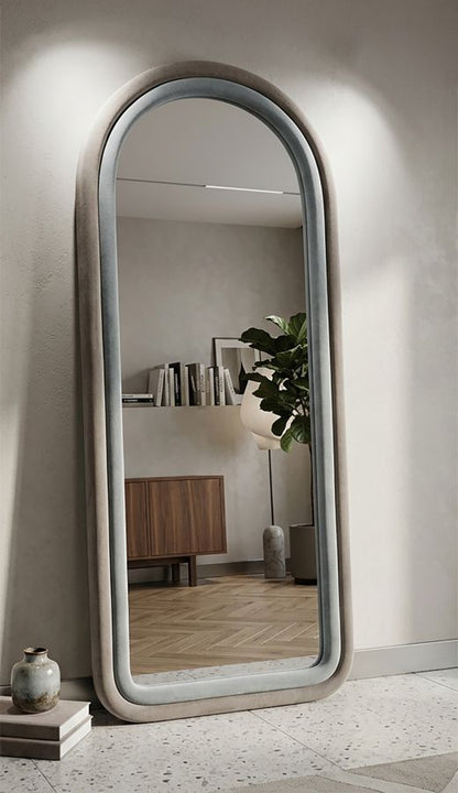 Spiegel Cloe Grey Velvet 60×4×160 cm