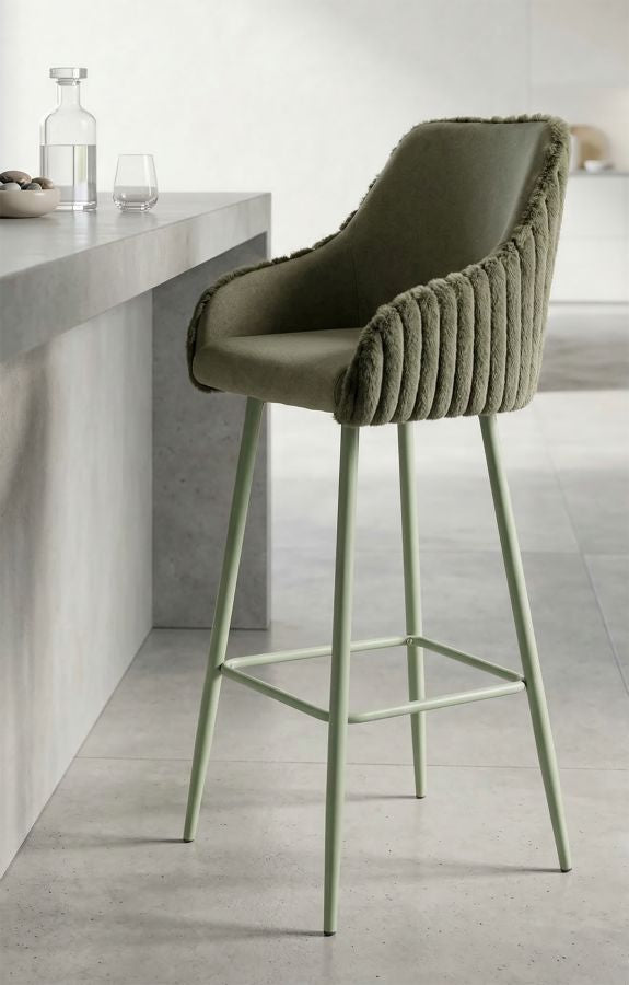 Barkruk Alaska -a- Green Set 2 Pcs 52×46×111 cm