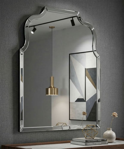 Spiegel Ankara Wall Mirror Grey 85×1×100 cm